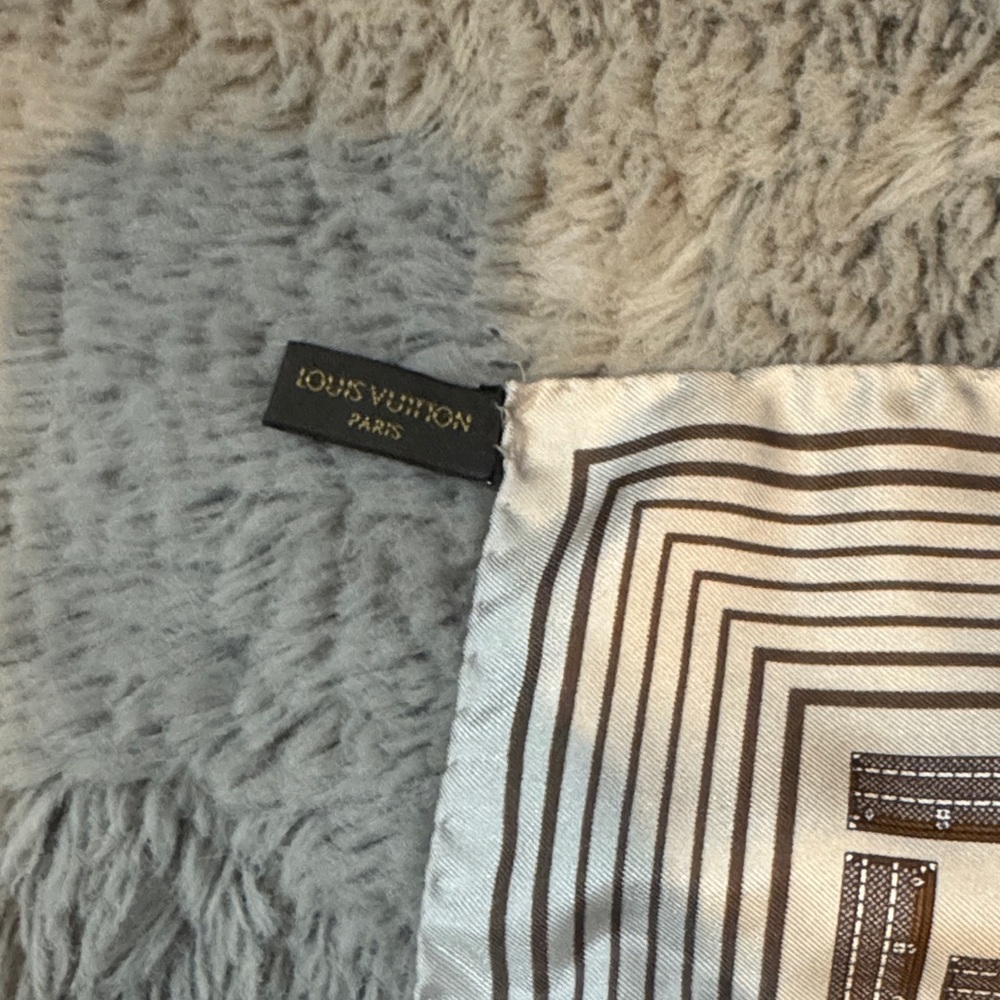 Louis Vuitton Monochrome Patterned Authentic Scar… - image 4